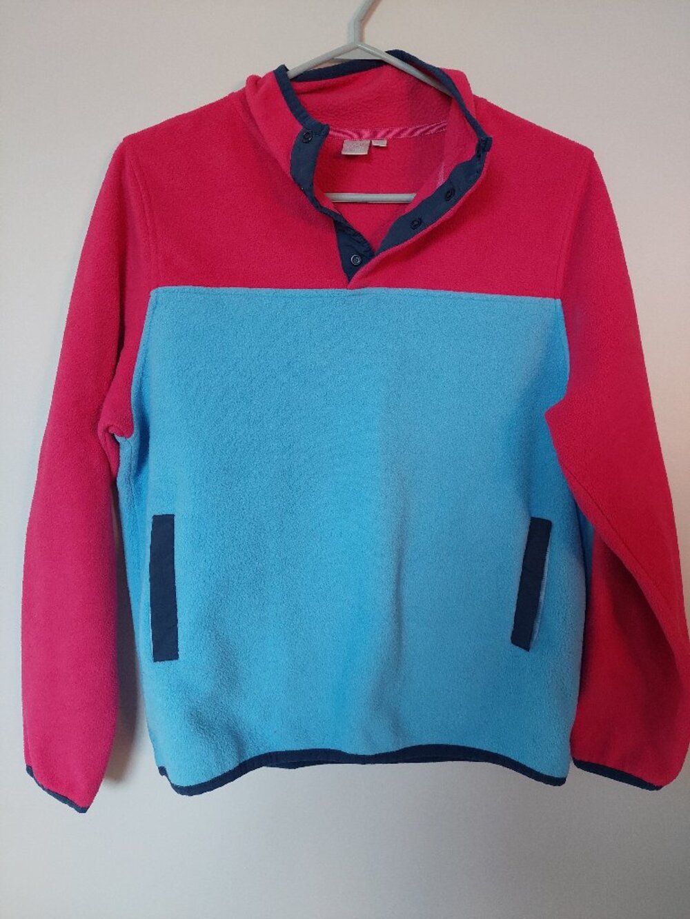 Twik Colorblock Snap-Button Fleece Pullover Women's Sz Small